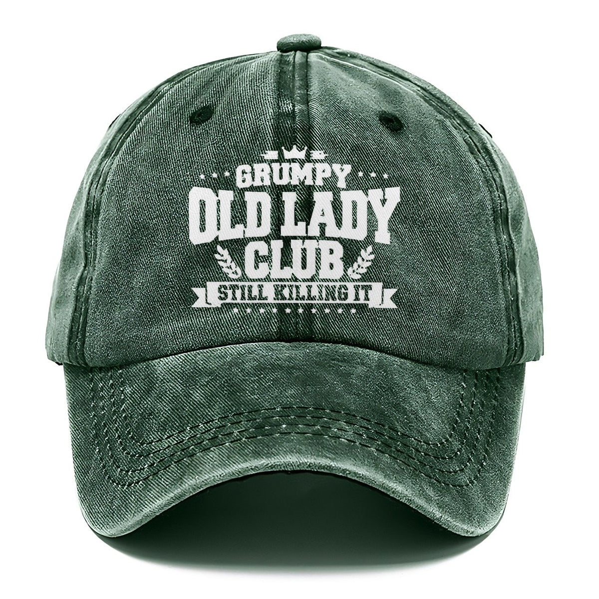 Grumpy Old Lady Killing It Classic Cap – Forest Mist