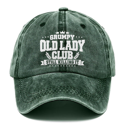 Grumpy Old Lady Killing It Classic Cap – Forest Mist