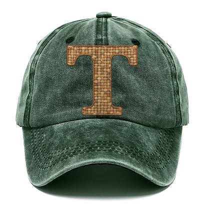 Woven Tweed T Monogram Classic Cap – Forest Mist