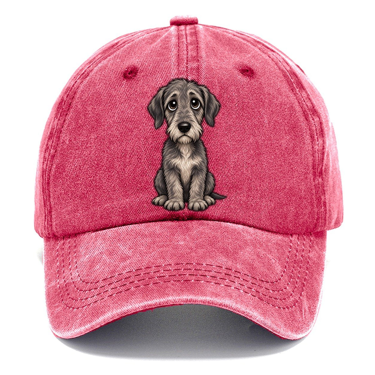 Irish Wolfhound Sitting Sweetheart Classic Cap – Pomegranate Blush