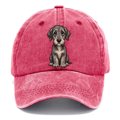 Irish Wolfhound Sitting Sweetheart Classic Cap – Pomegranate Blush