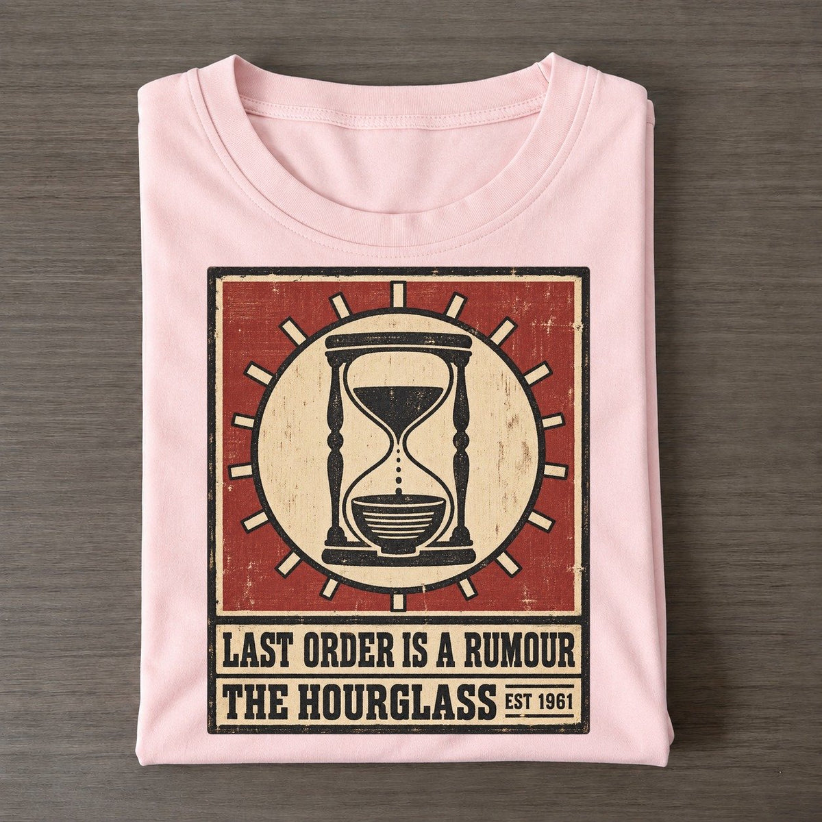 Hourglass Hour Izakaya Rules Classic T-shirt – Pink