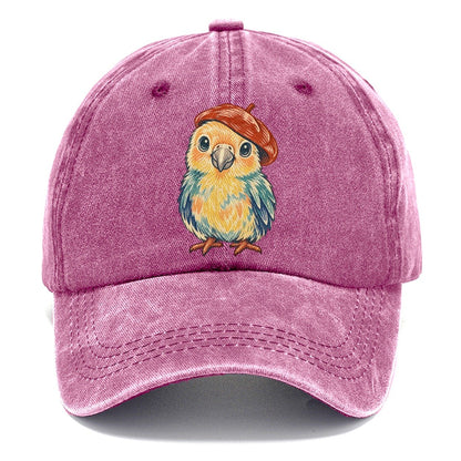 Chick in Red Beret Classic Cap – Dusty Rose