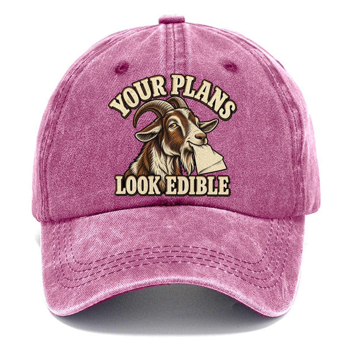 Goat Edible Plans Character Club Classic Cap – Dusty Rose