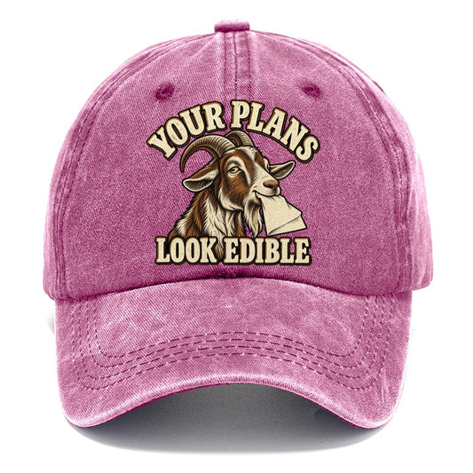 Goat Edible Plans Character Club Classic Cap – Dusty Rose