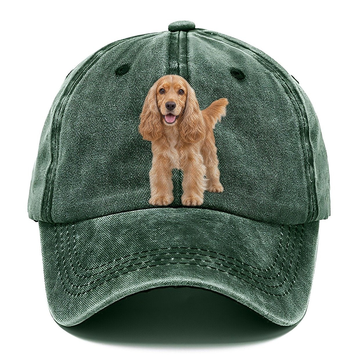 Cocker Spaniel Standing Top Breeds Classic Cap – Forest Mist