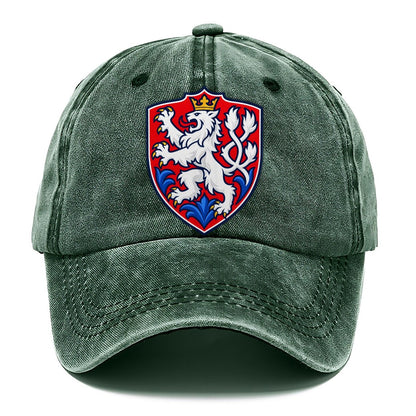 Czech Republic Minimal Emblem Country Logos Classic Cap – Forest Mist