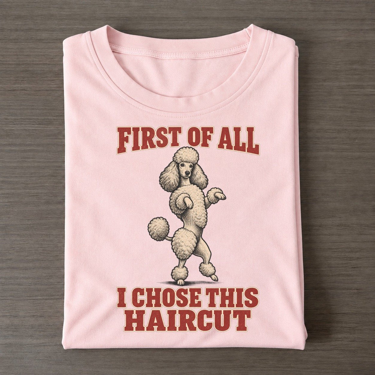 Standard Poodle Dog Declarations Classic T-shirt – Pink
