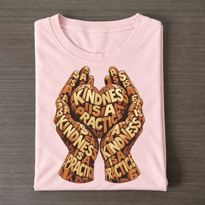 Hands And Heart Letter Sculpture Classic T-shirt – Pink