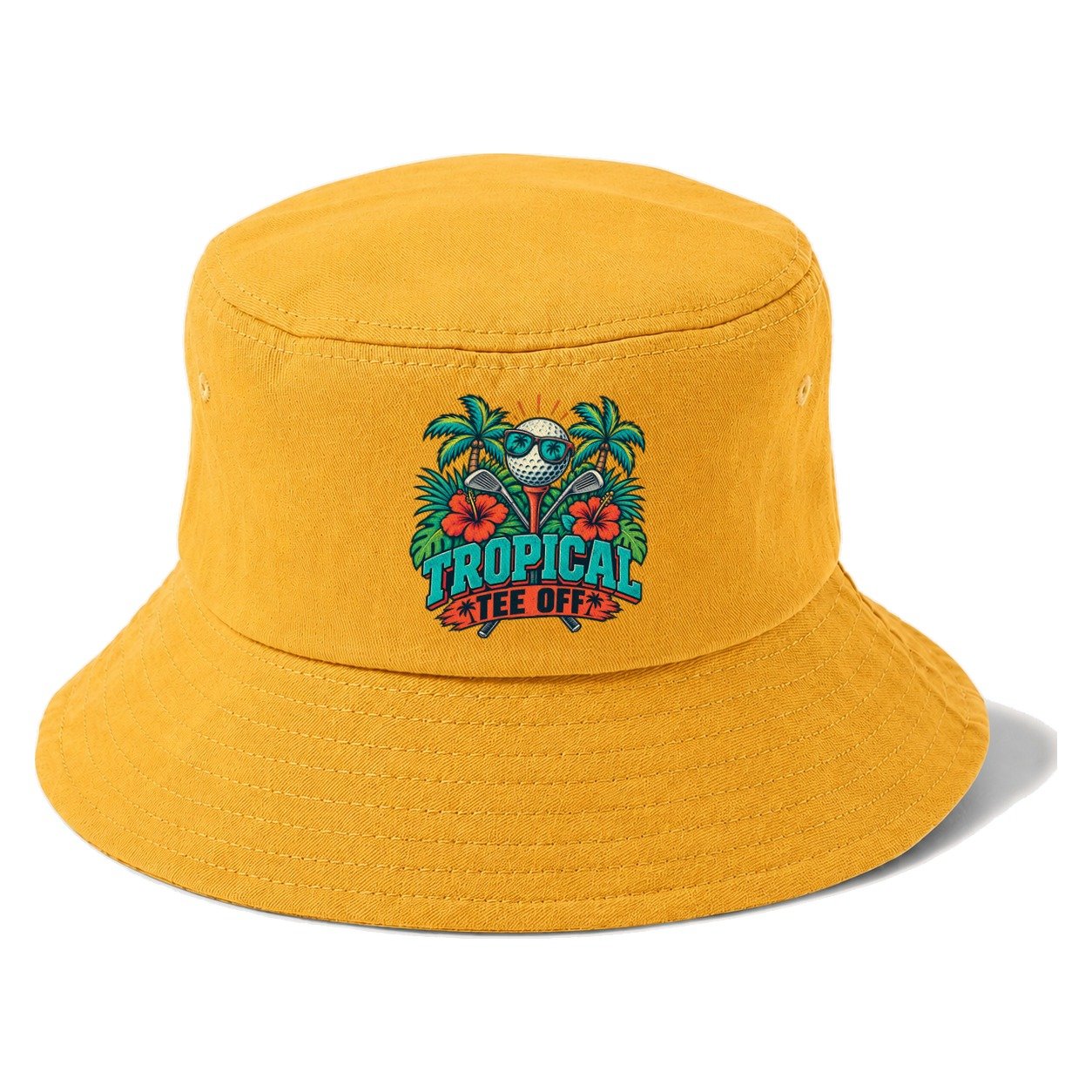Tropical Tee Off Golf Life Bucket Hat – Golden Harvest