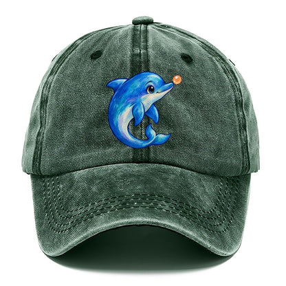 Dolphin Nose Boop Sea Sprite Classic Cap – Forest Mist