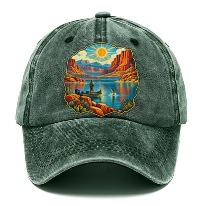 Desert Reservoir Noon Fishing Club Classic Cap – Forest Mist