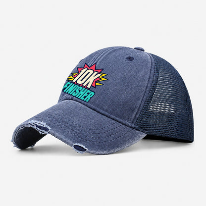10K Finisher 90S Running Clubs Washed Trucker Hat – Navy