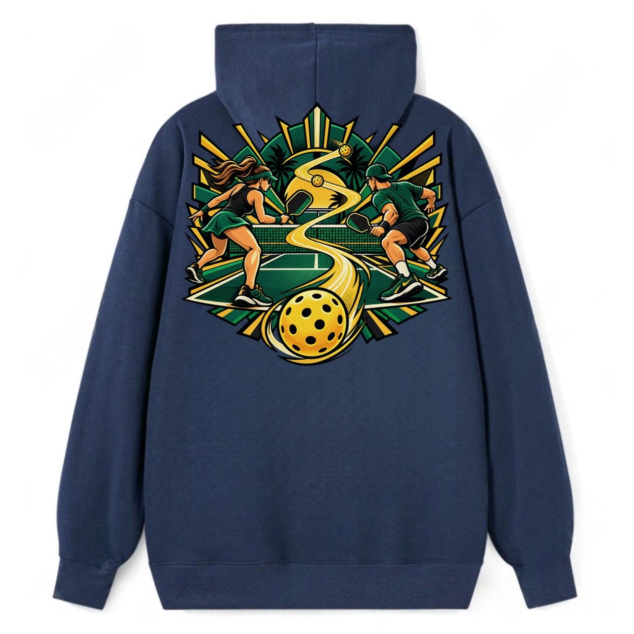 Baseline Rally Pickleball Life Classic Pullover Hoodie – Navy