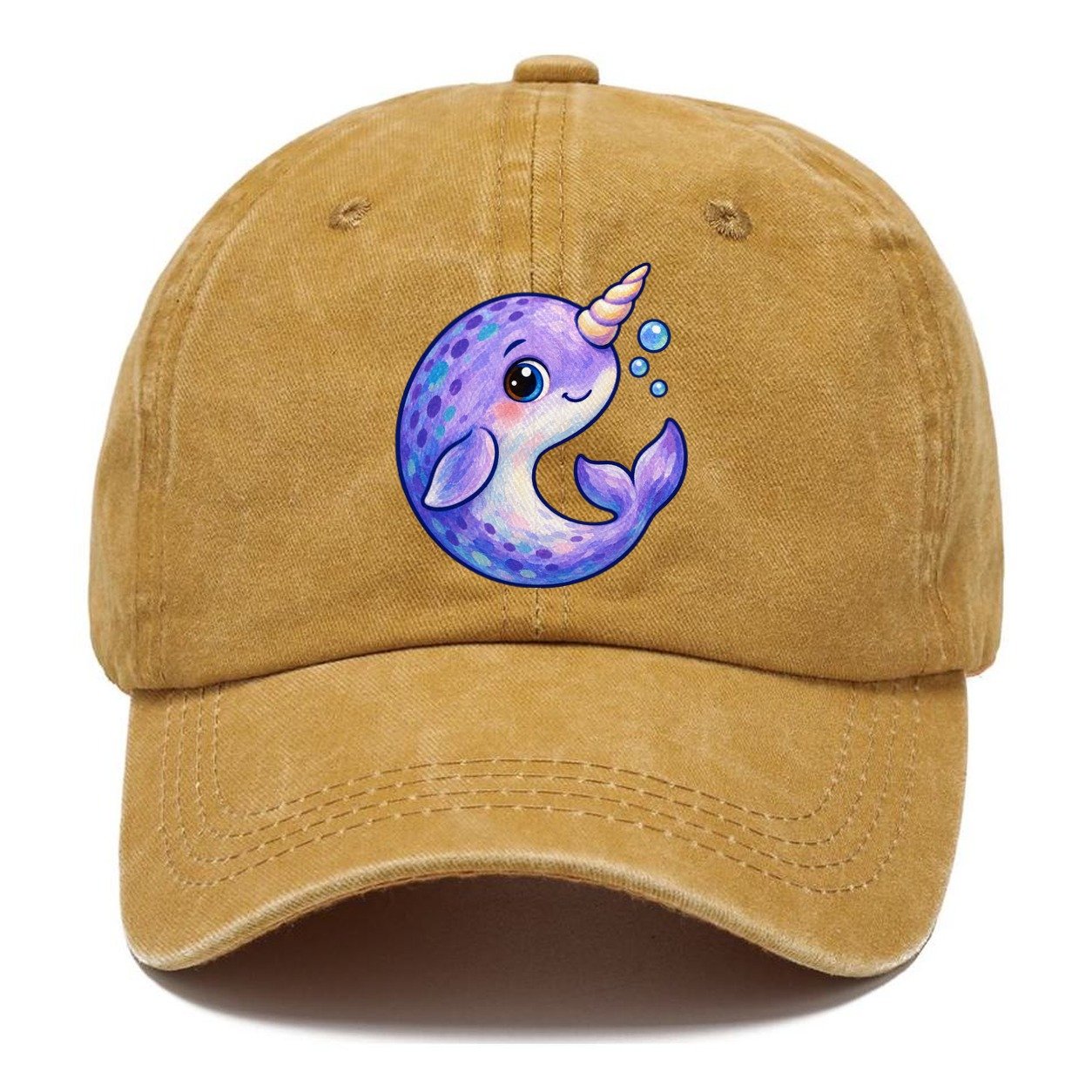 Narwhal Crescent Curl Sea Sprite Classic Cap – Golden Harvest