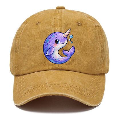 Narwhal Crescent Curl Sea Sprite Classic Cap – Golden Harvest