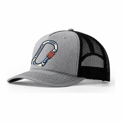 Climbing Carabiner Tiny Solo Marks Trucker Hat – Sport Grey Black