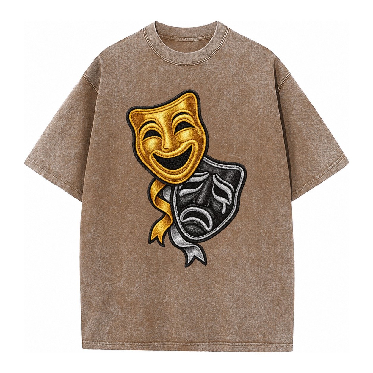 Broadway Masks Vintage T-shirt – Brown