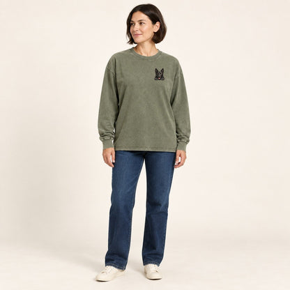 Army Green — worn by a model