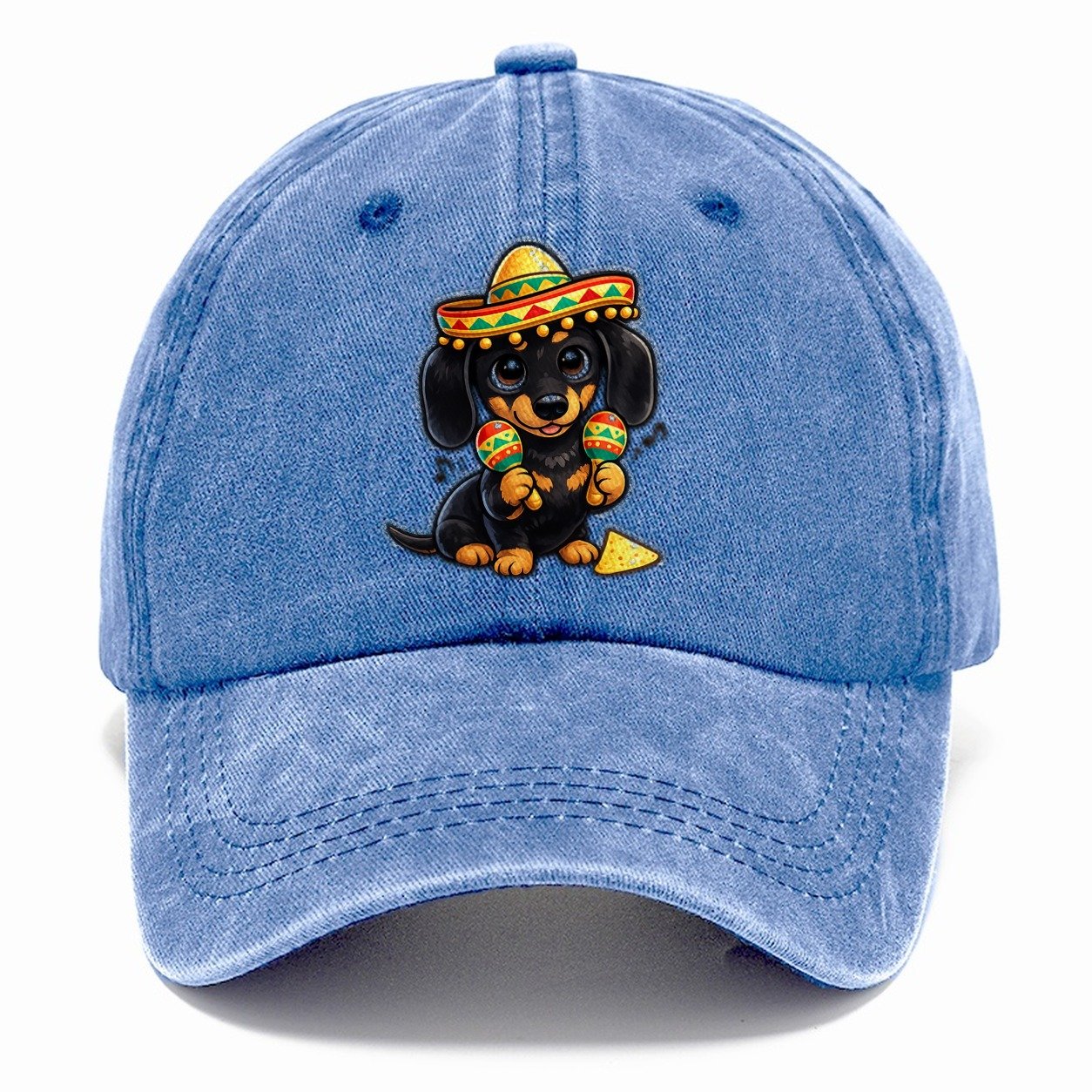 Dachshund Cinco De Mayo Fiesta Classic Cap – Summer Sky