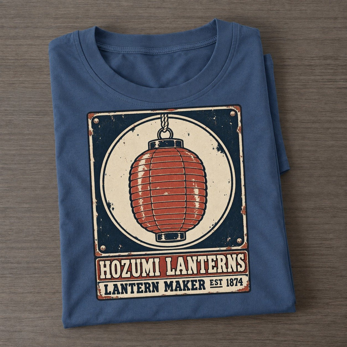 Hozumi Lantern Works Noren Trade Co Classic T-shirt – Twilight Navy