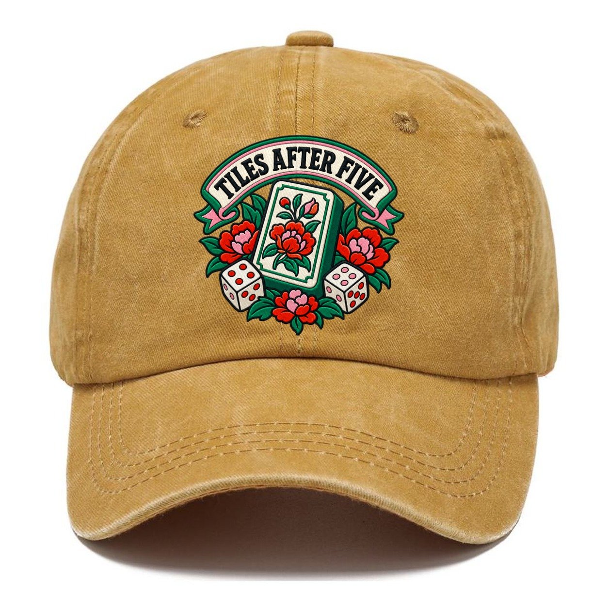Tiles After Five Mahjong Game Night Classic Cap – Golden Harvest