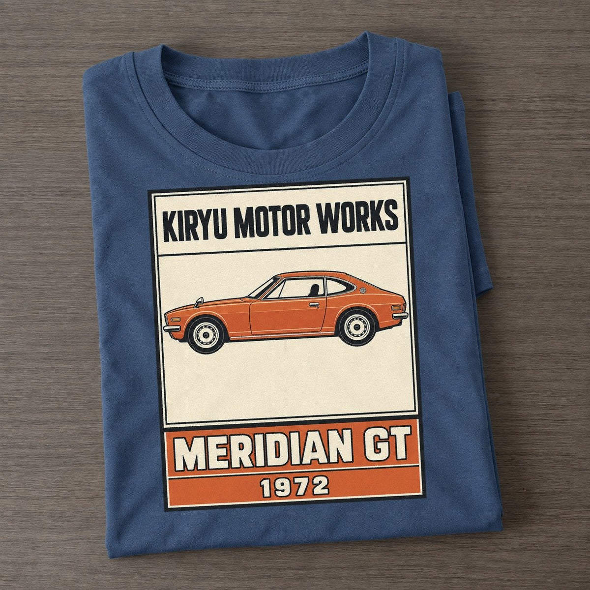 Kiryu Meridian Gt Showa Speed Plates Classic T-shirt – Twilight Navy