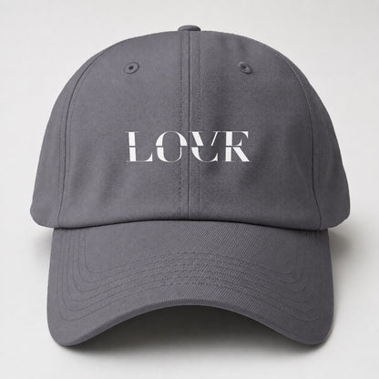 Love Luck Split Feelings Baseball Cap – Grey