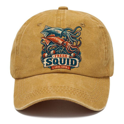 Squid And Net Stack Fishing Club Classic Cap – Golden Harvest
