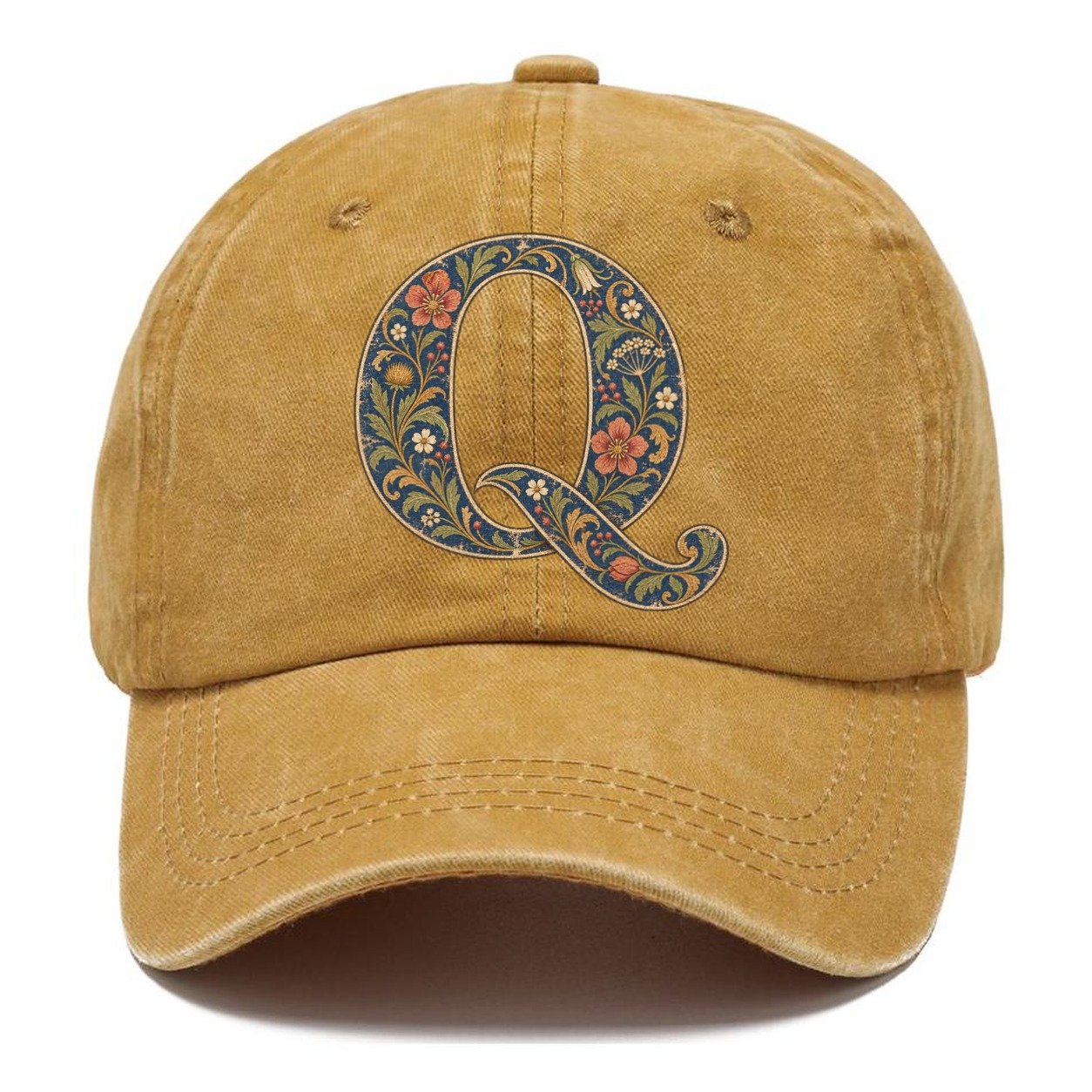 Wildflower Q Monogram Classic Cap – Golden Harvest