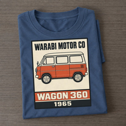 Warabi Wagon Showa Speed Plates Classic T-shirt – Twilight Navy