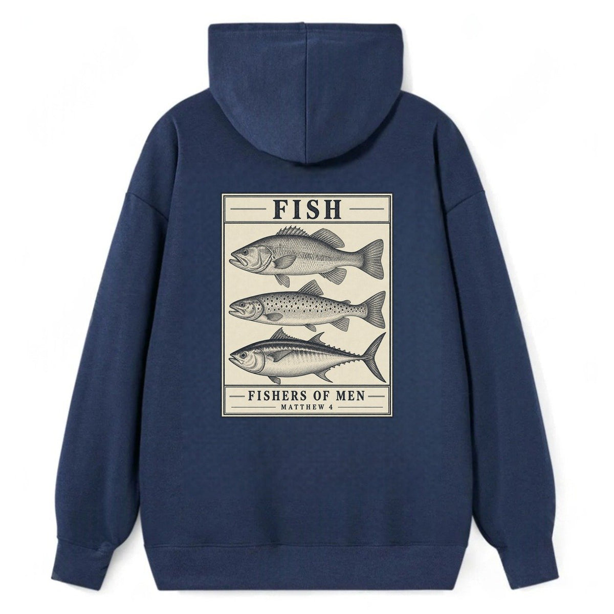 Fish Specimen Plate Creature Canticle Classic Pullover Hoodie – Navy