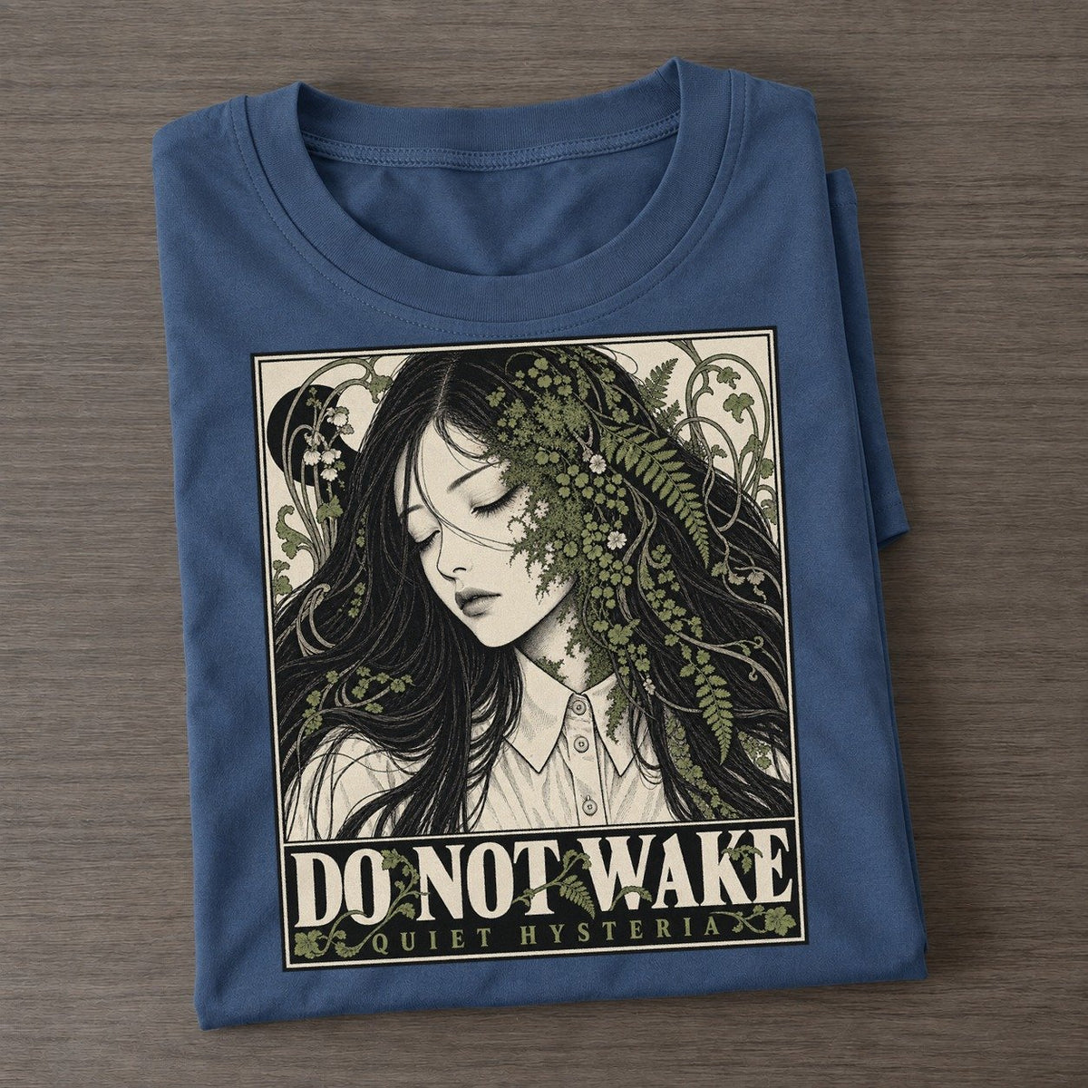 Do Not Wake Quiet Hysteria Classic T-shirt – Twilight Navy