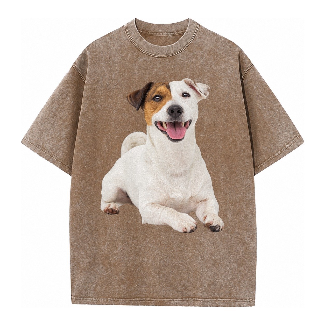 Jack Russell Terrier Dog Vintage T-shirt – Brown