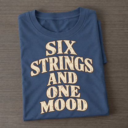 Six Strings And One Mood Pastimes Companions Classic T-shirt – Twilight Navy