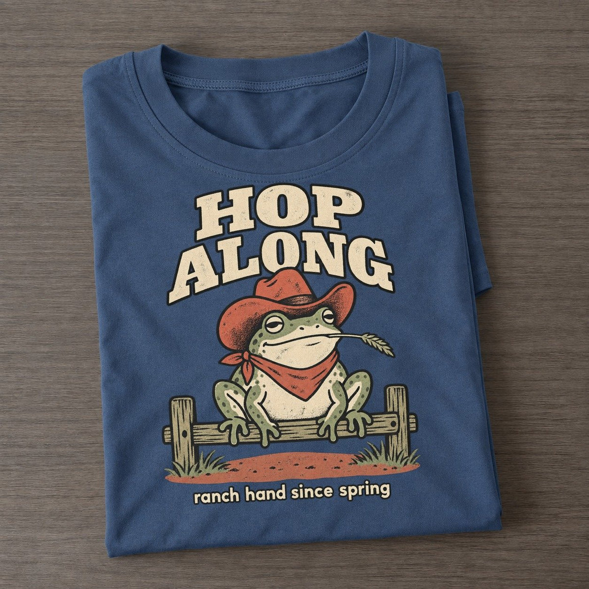 Hop Along Cowboy Critters Classic T-shirt – Twilight Navy