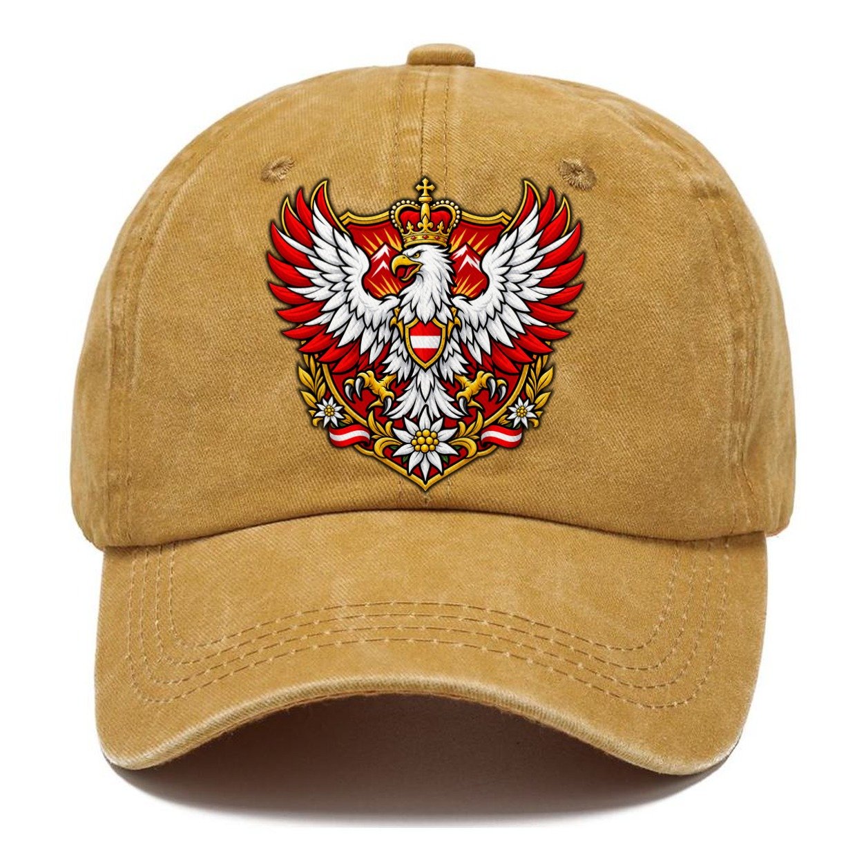 Austria Heraldic Crest Country Logos Classic Cap – Golden Harvest