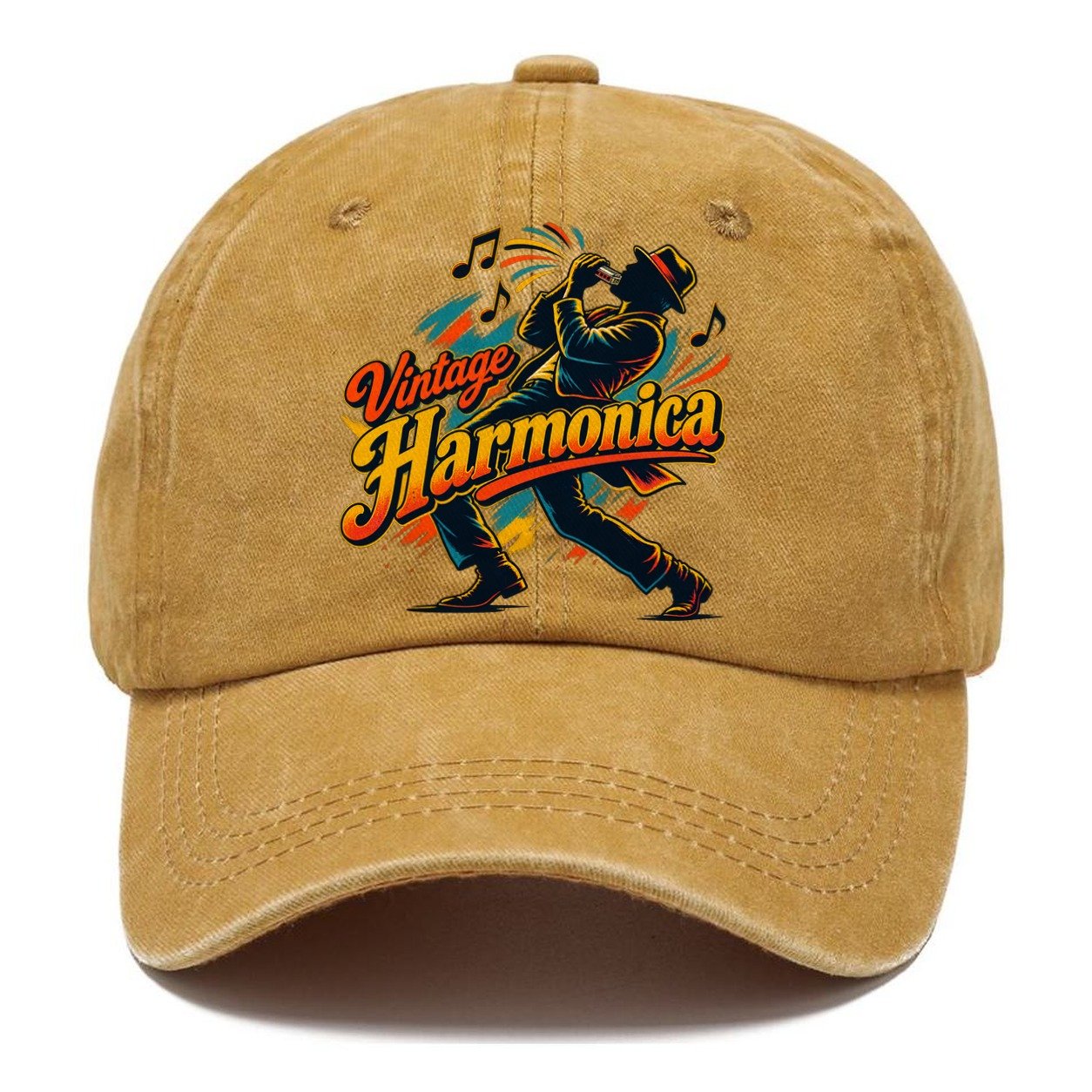 Vintage Harmonica Music Instruments Classic Cap – Golden Harvest