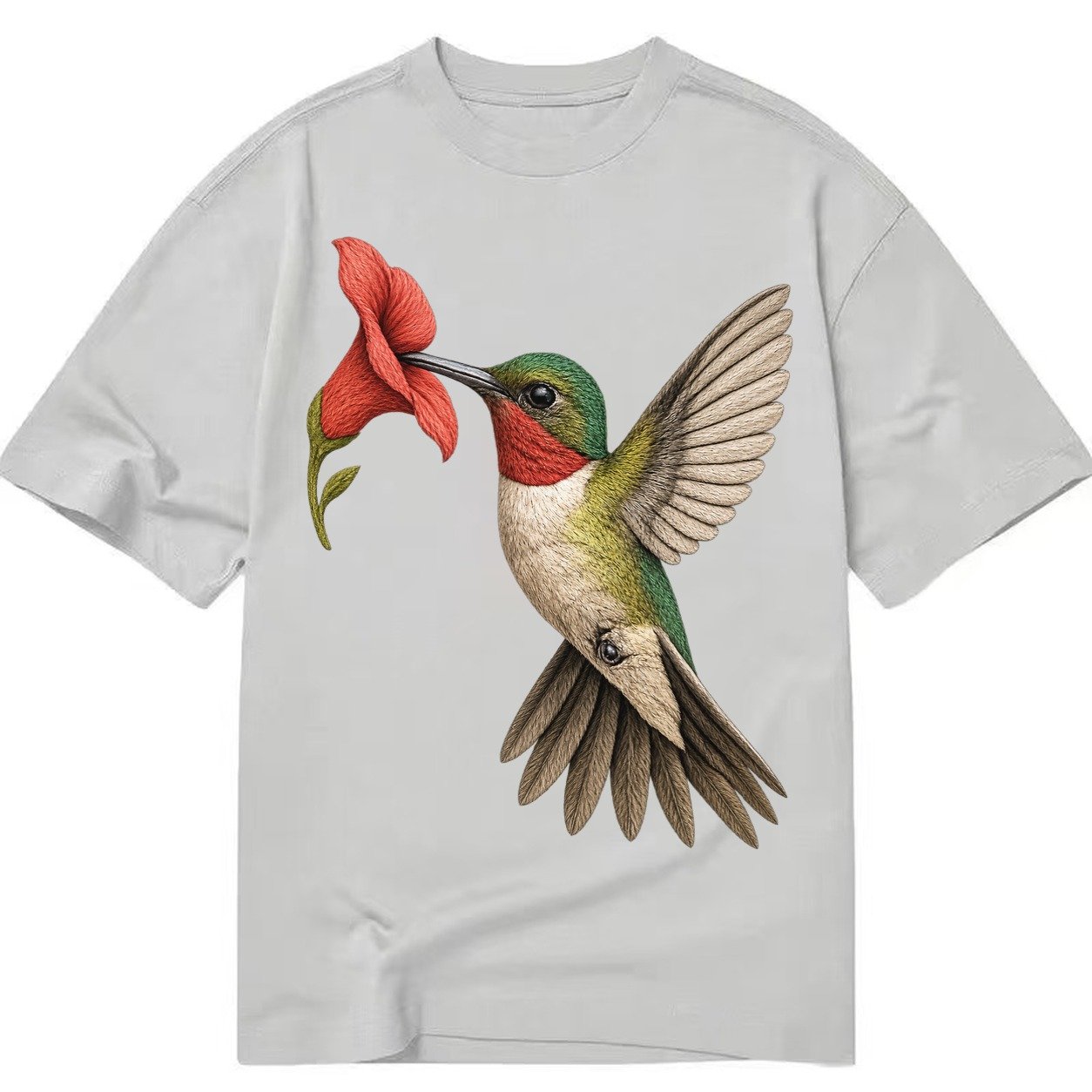 Hummingbird Harmony Classic T-shirt – Grey