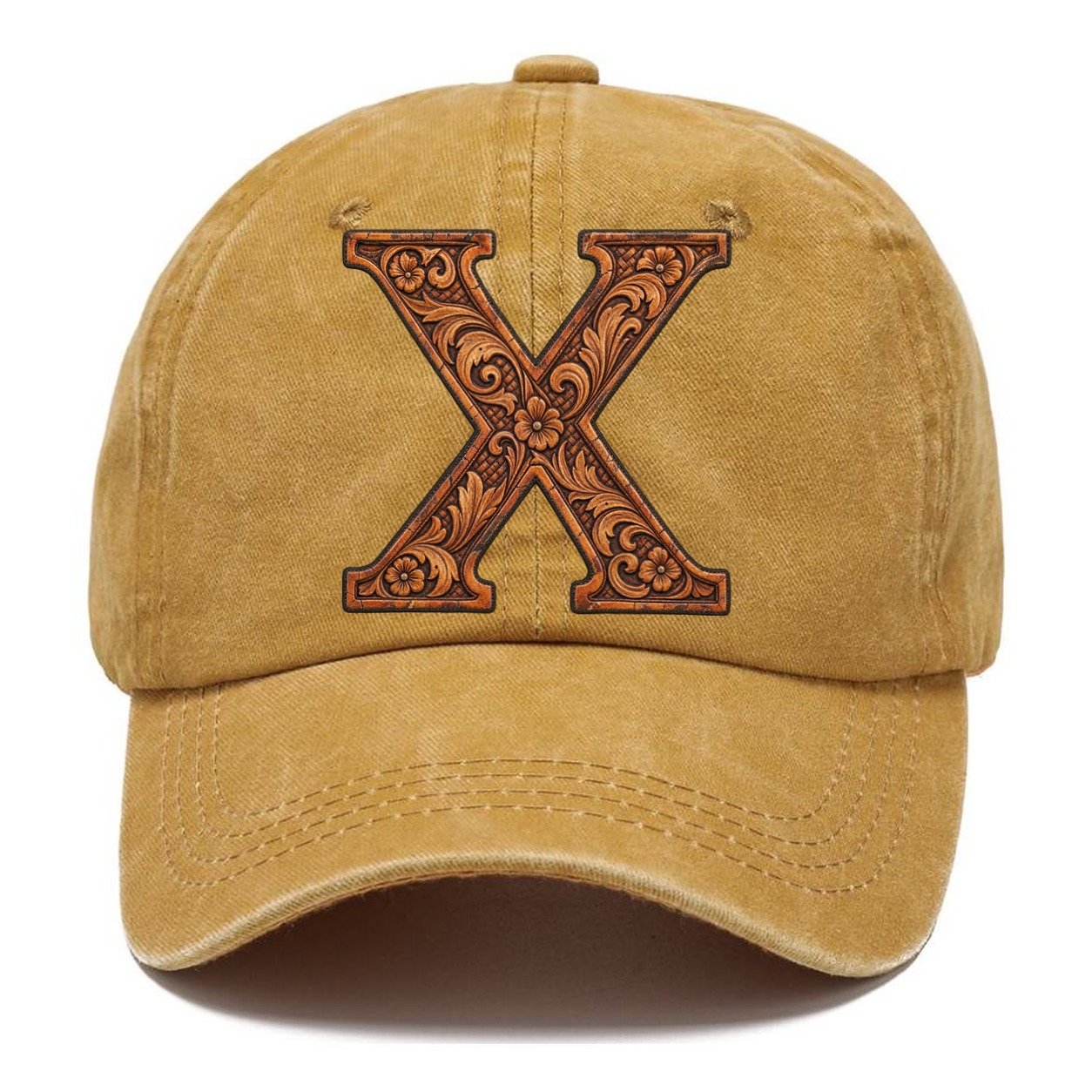 Tooled Leather X Monogram Classic Cap – Golden Harvest