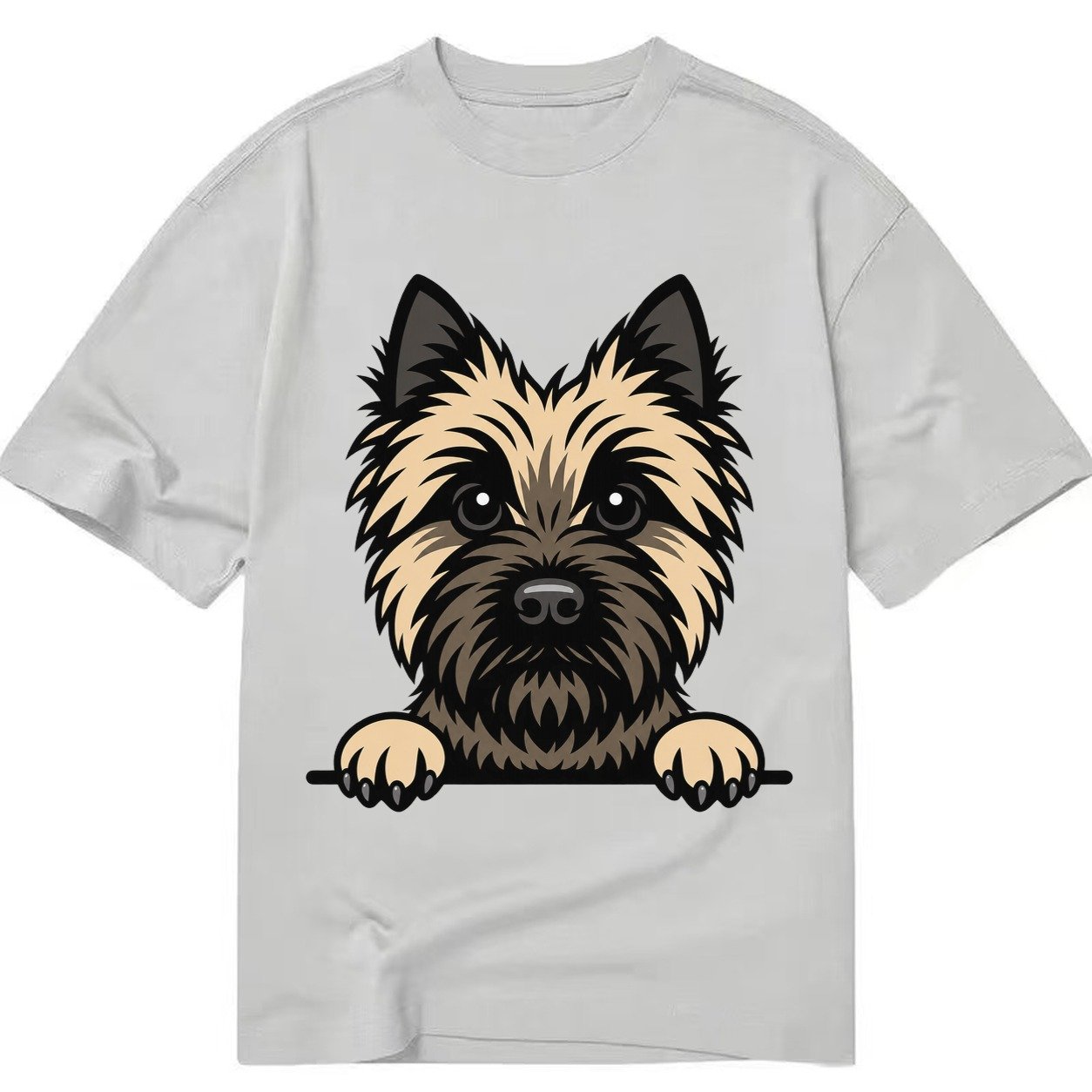 Cairn Terrier Wheaten Colored Pose Classic T-shirt – Grey