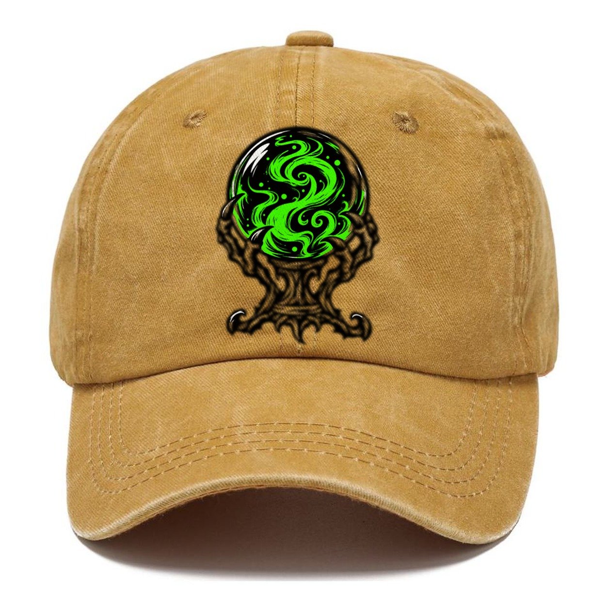 Crystal Ball On A Claw Stand Witch Magic Classic Cap – Golden Harvest