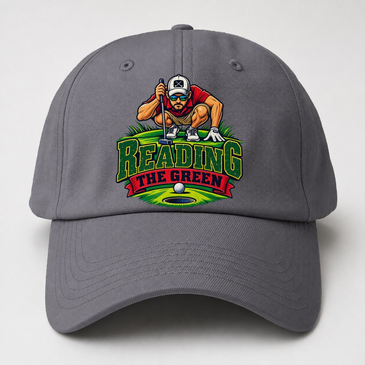 Reading The Green Golf Life Baseball Cap – Grey