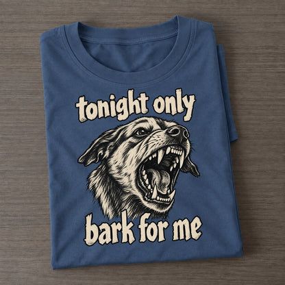 A Snarling Dog Head In Three Quarter View Jaws Wide On Bared Fangs Bark For Me Classic T-shirt – Twilight Navy