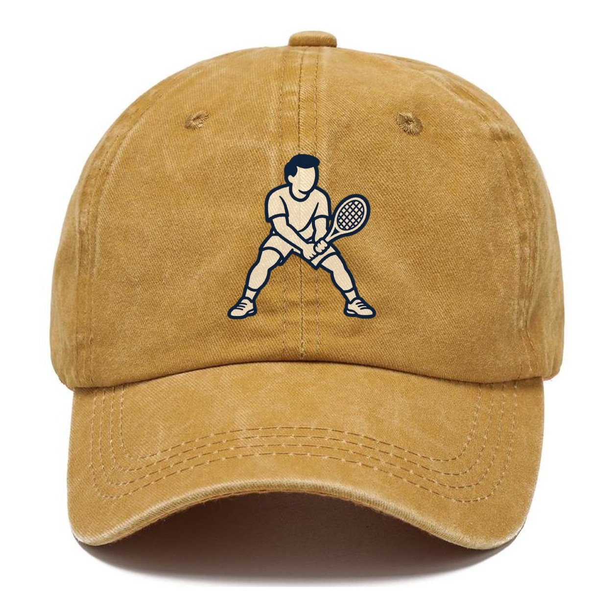 Return Of Serve Stance Tennis Match Rituals Classic Cap – Golden Harvest