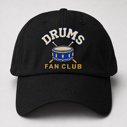 Drums Fan Club Baseball Cap – Black