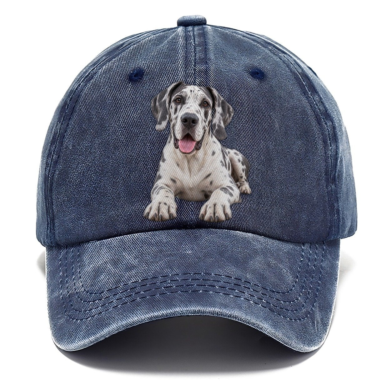 Great Dane Lying Down Top Breeds Classic Cap – Twilight Navy