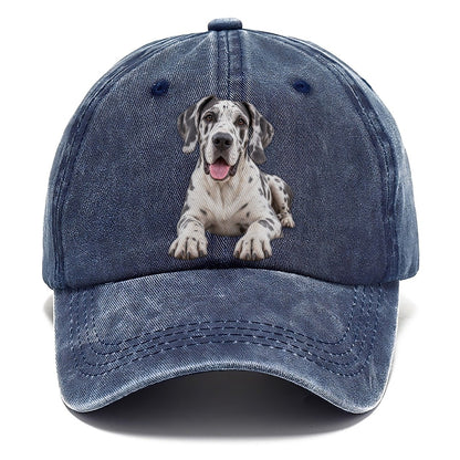 Great Dane Lying Down Top Breeds Classic Cap – Twilight Navy