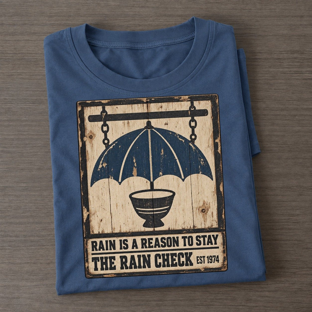 Rain Check Bar Izakaya Rules Classic T-shirt – Twilight Navy