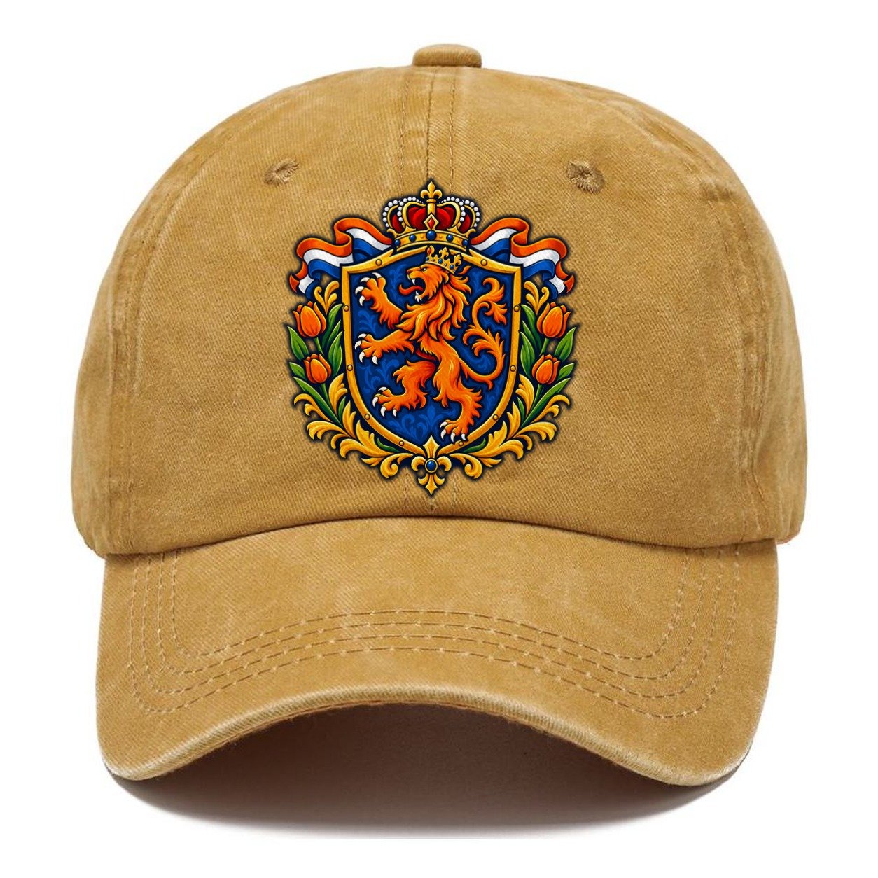 Netherlands Heraldic Crest Country Logos Classic Cap – Golden Harvest